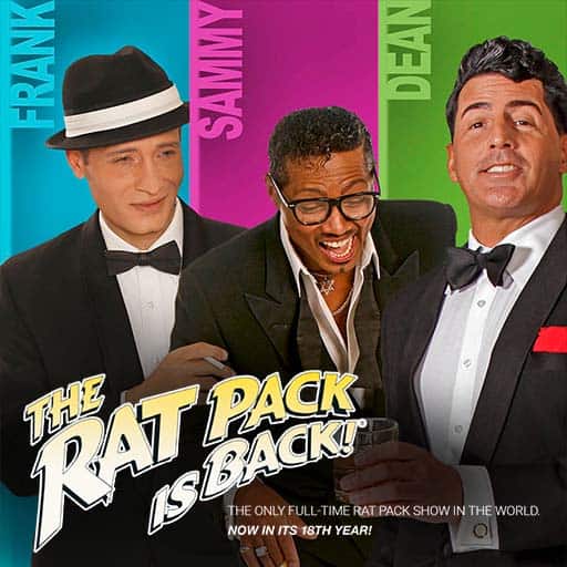 The Rat Pack Is Back concerts in Las Vegas.